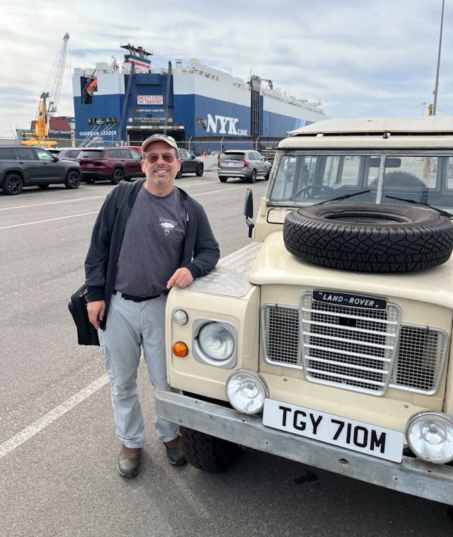 Land Rover Aaron Robinson port parking lot