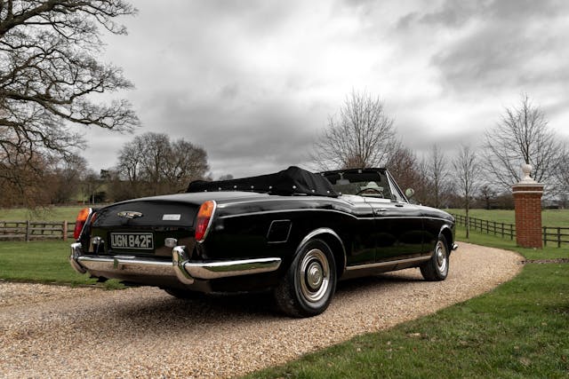 Michael Caine Silver Shadow Drophead Coupe rear three quarter