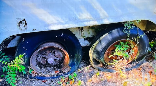 american pickers music studio trailer flat tires