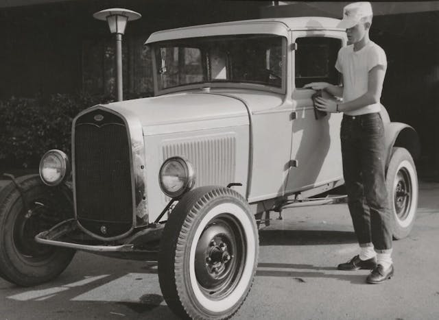 Phil Reilly driveway Ford high school photo