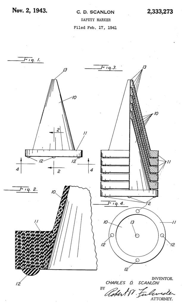 Scanlon Patent Safety Marker