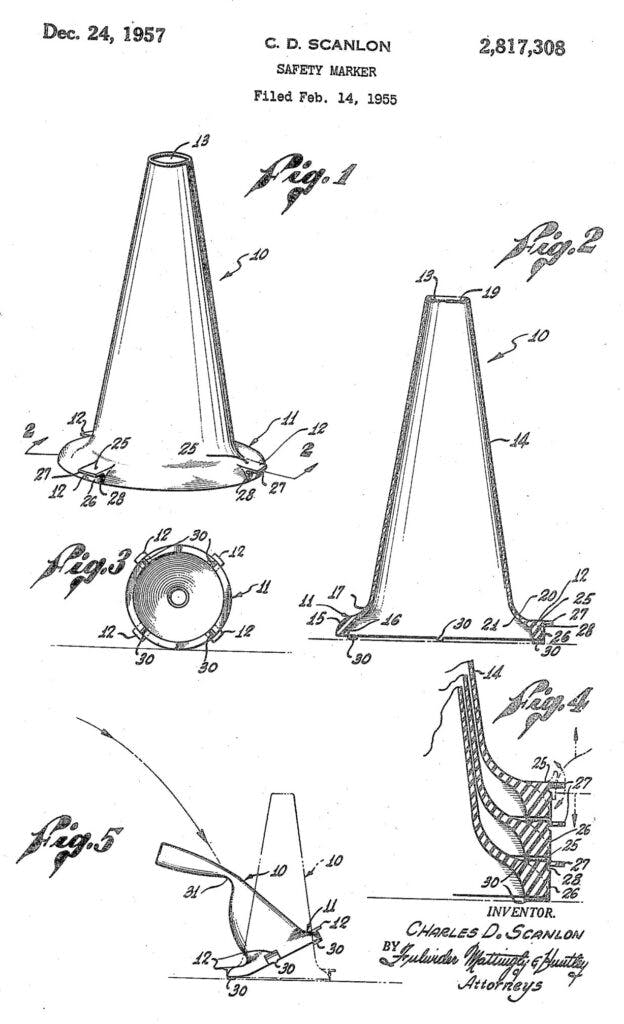 Scanlon Patent Safety Marker 1955