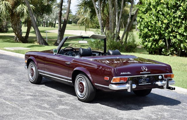 1971 mercedes-benz 280sl rear