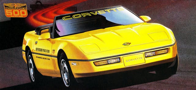 1986 Chevrolet Corvette Indy 500 pace car ad