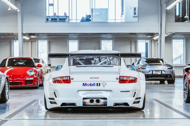 Porsche rear at Hagerty Garage + Social location
