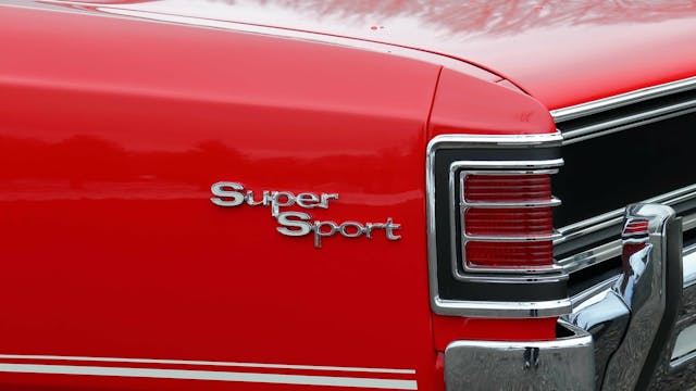 Super Sport rear quarter panel badge