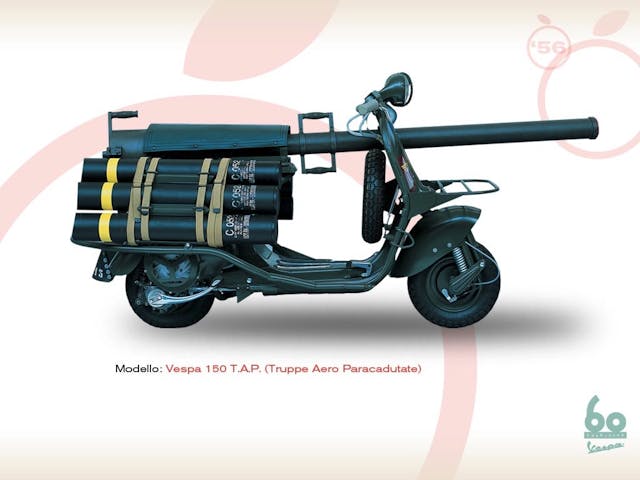 Vespa Tap 150 Bazooka Scooter for Paratroopers