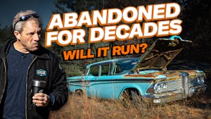 Abandoned Edsel With Ford V8 Engine Puts Up A Fight | Will It Run?
