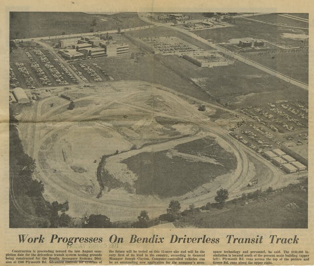 Benix track aerial news clipping