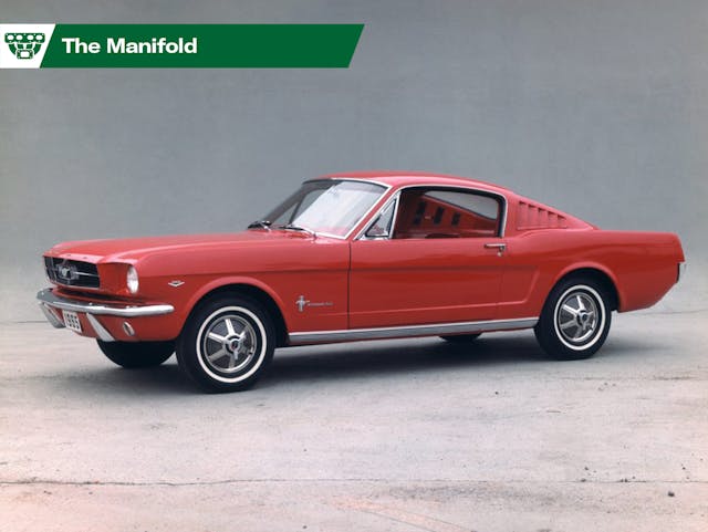 First-generation Ford Mustang Vintage Air cable-free climate control Manifold lede bannered