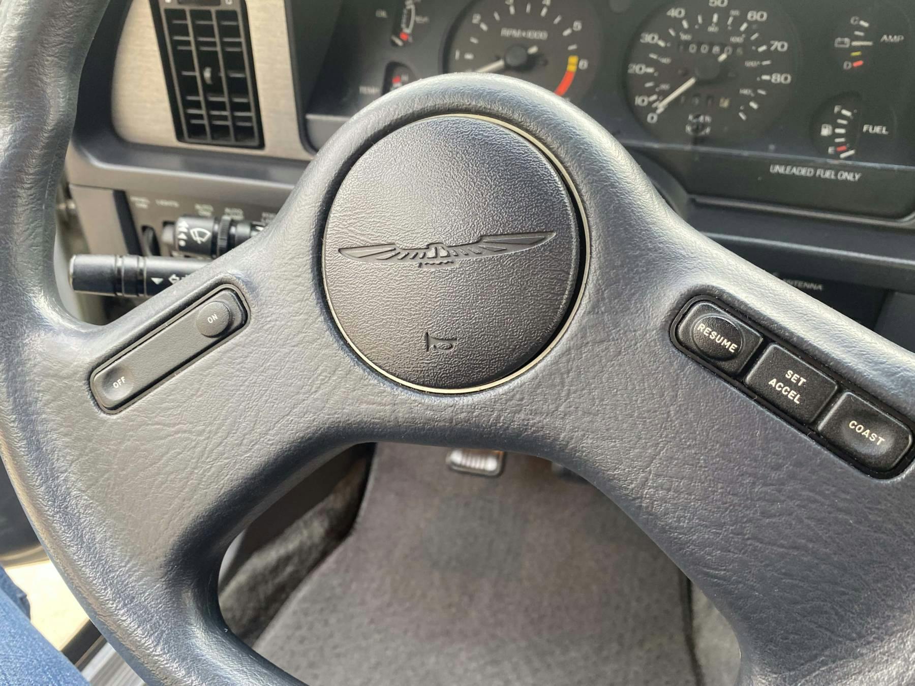1985 Ford Thunderbird Turbo Coupe steering wheel