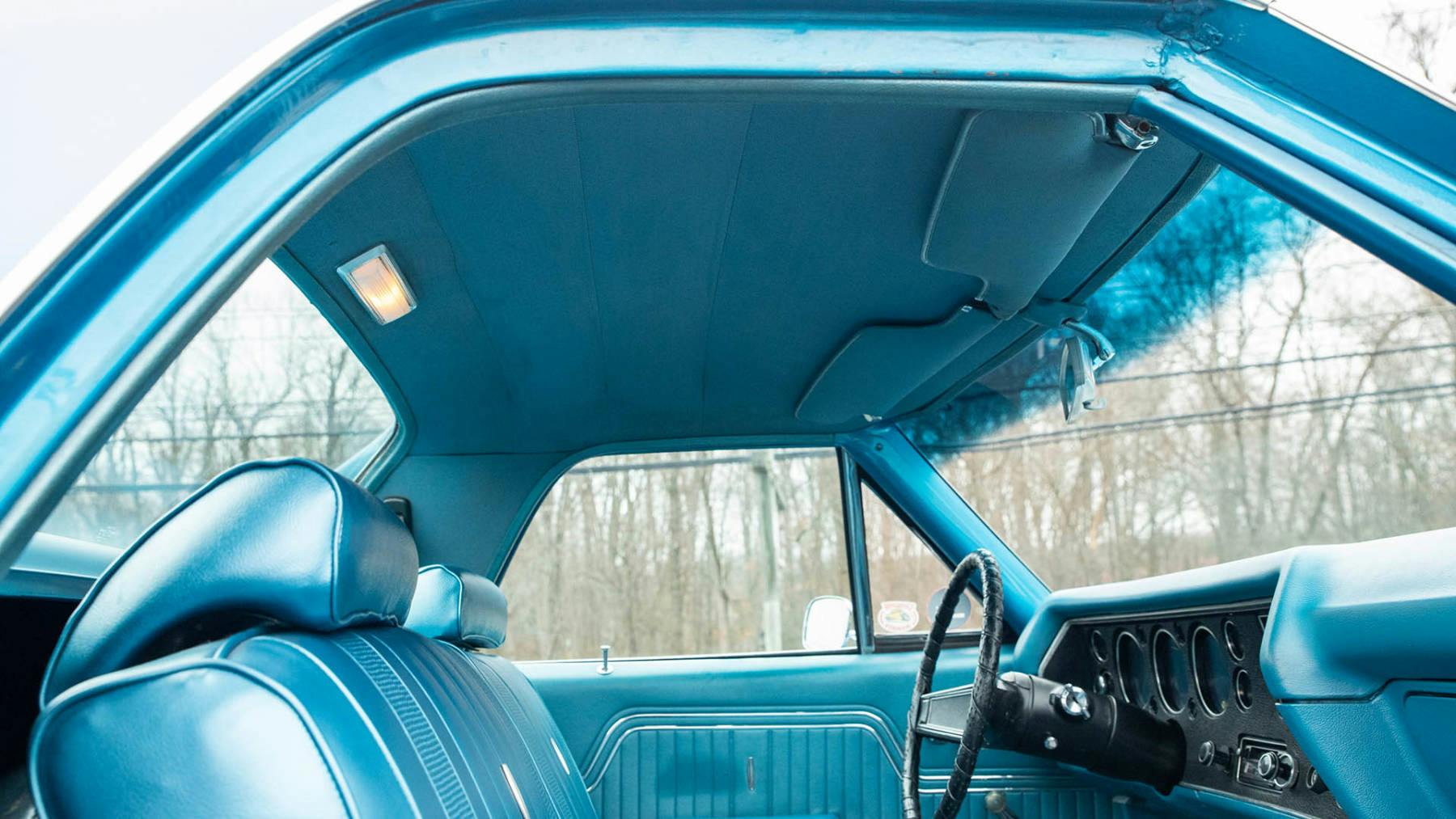1970 Chevrolet El Camino SS 396 interior headliner