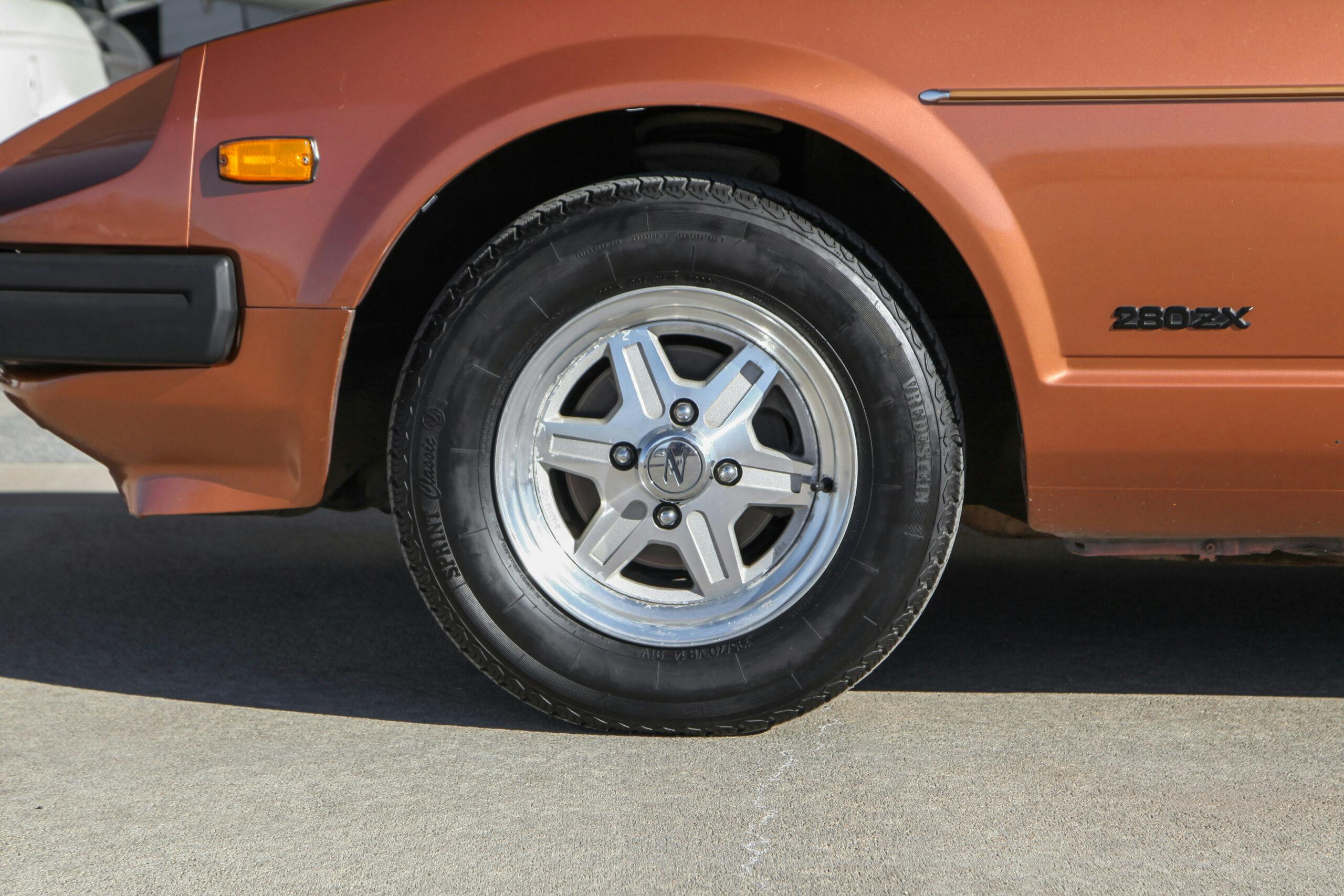 1981 Datsun 280ZX front wheel tire