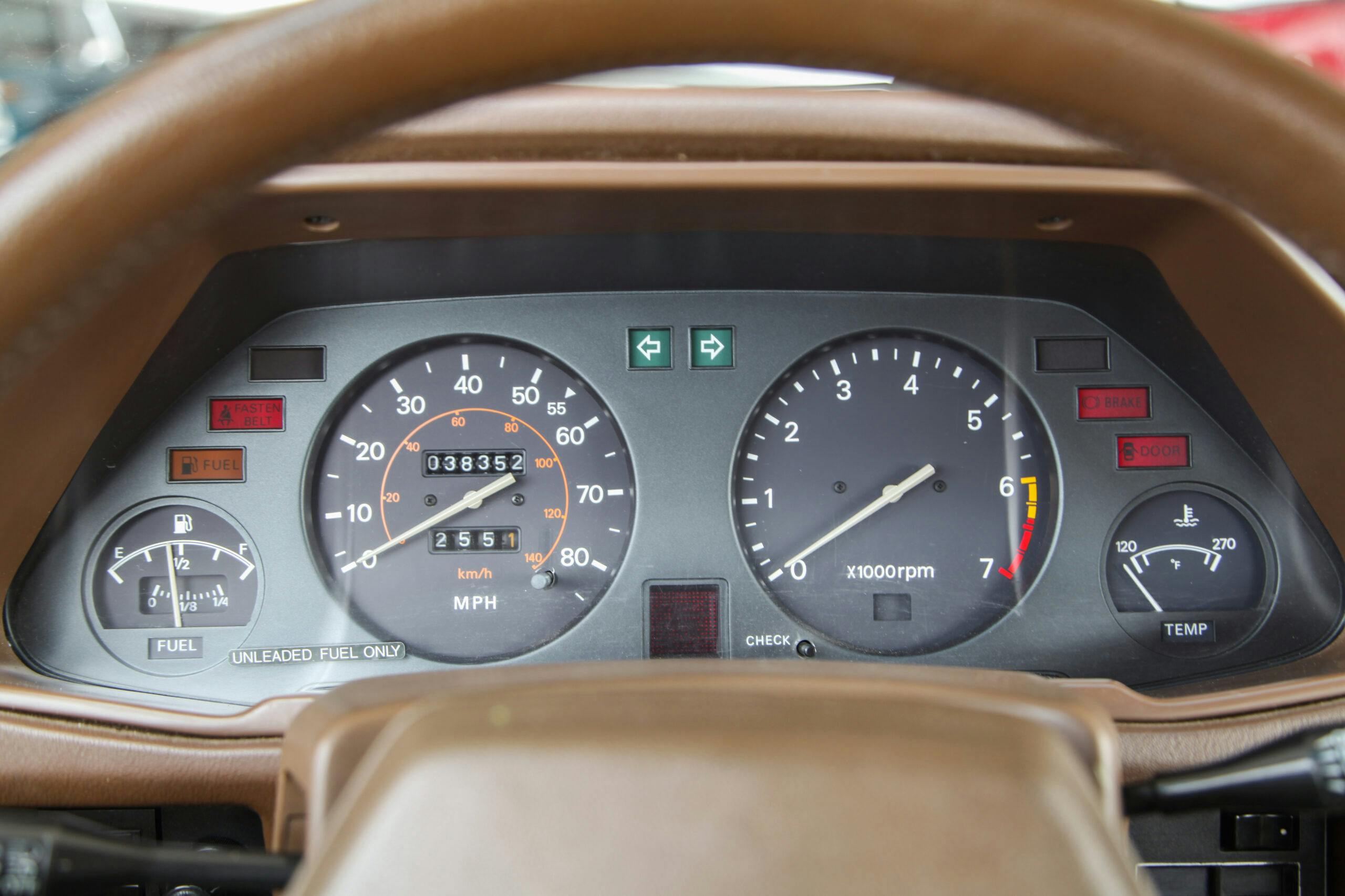 1981 Datsun 280ZX interior driver dash cluster