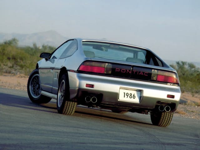 1986 Pontiac Fiero GT rear