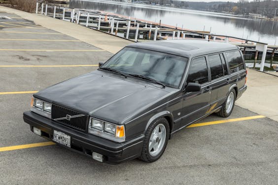 Paul Newman owned 1988 Volvo 740 custom high angle front three quarter
