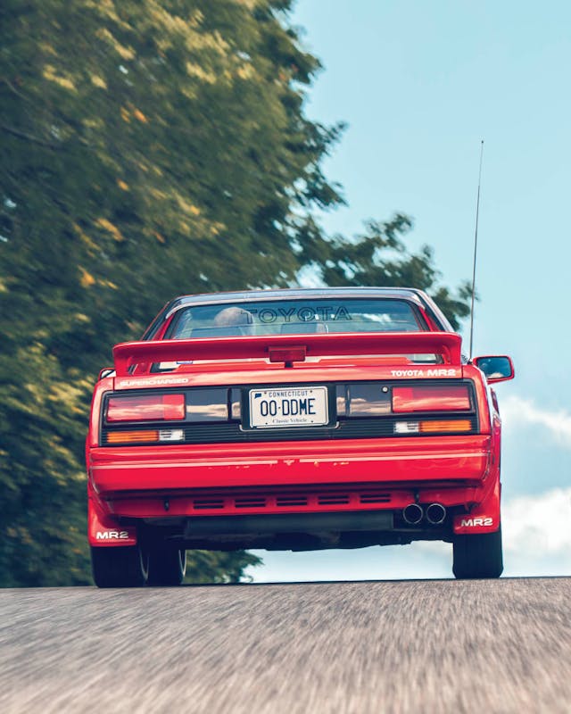 1989 Toyota MR2 driving action rear