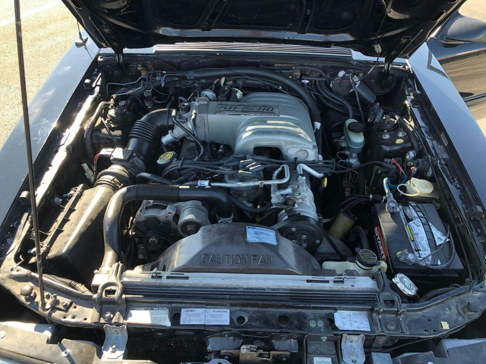 1990 Ford Mustang Holly research development vehicle engine bay