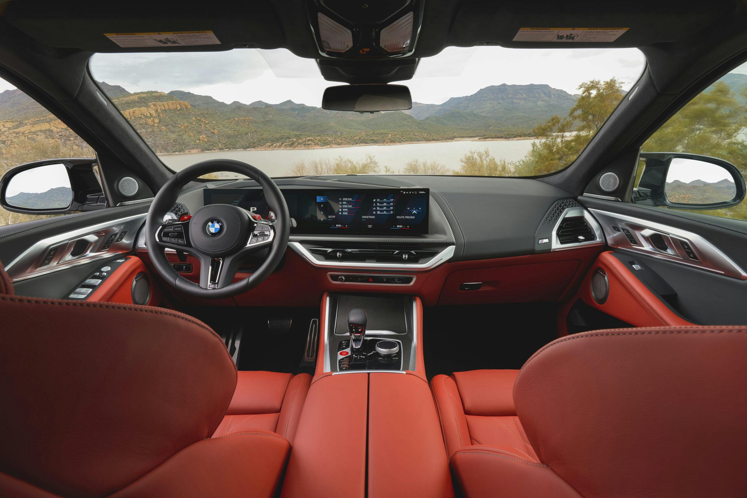 2023 BMW XM White interior front row