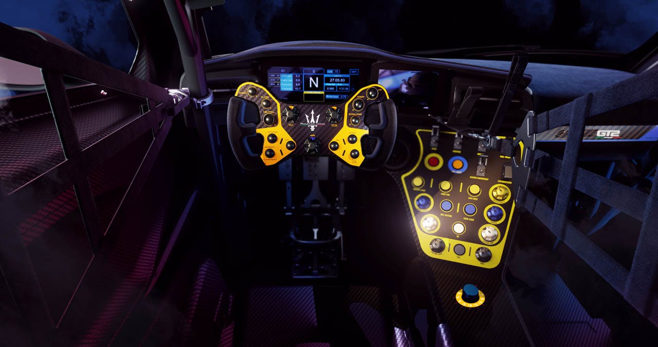 Maserati GT2 interior driver POV