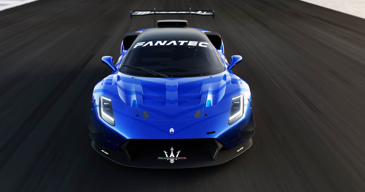 Maserati GT2 exterior front end driving