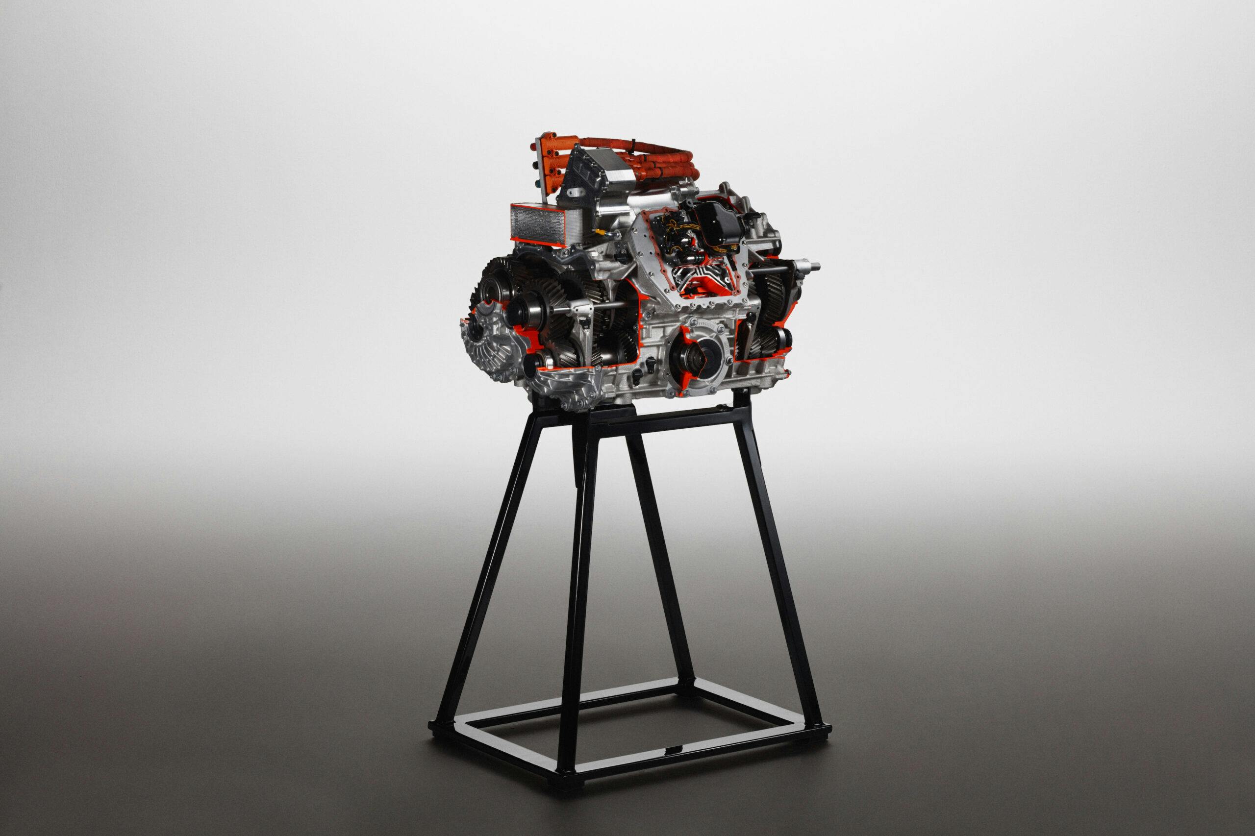 Lamborghini LB744 hybrid plug in supercar V-12 engine L545