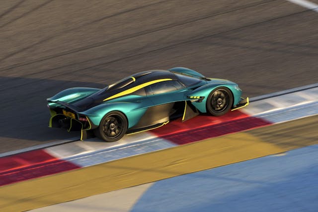 Aston Martin Valkyrie rear three quarter action