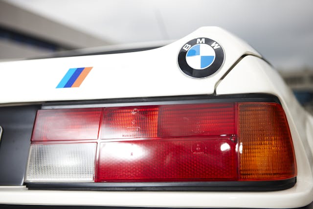 BMW M1 rear badge detail