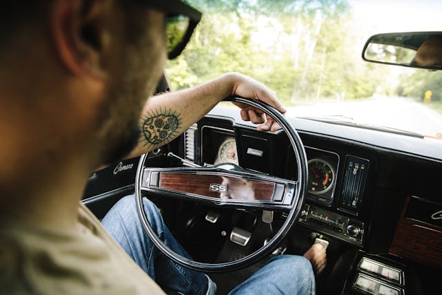 1969 Camaro SS interior steering wheel