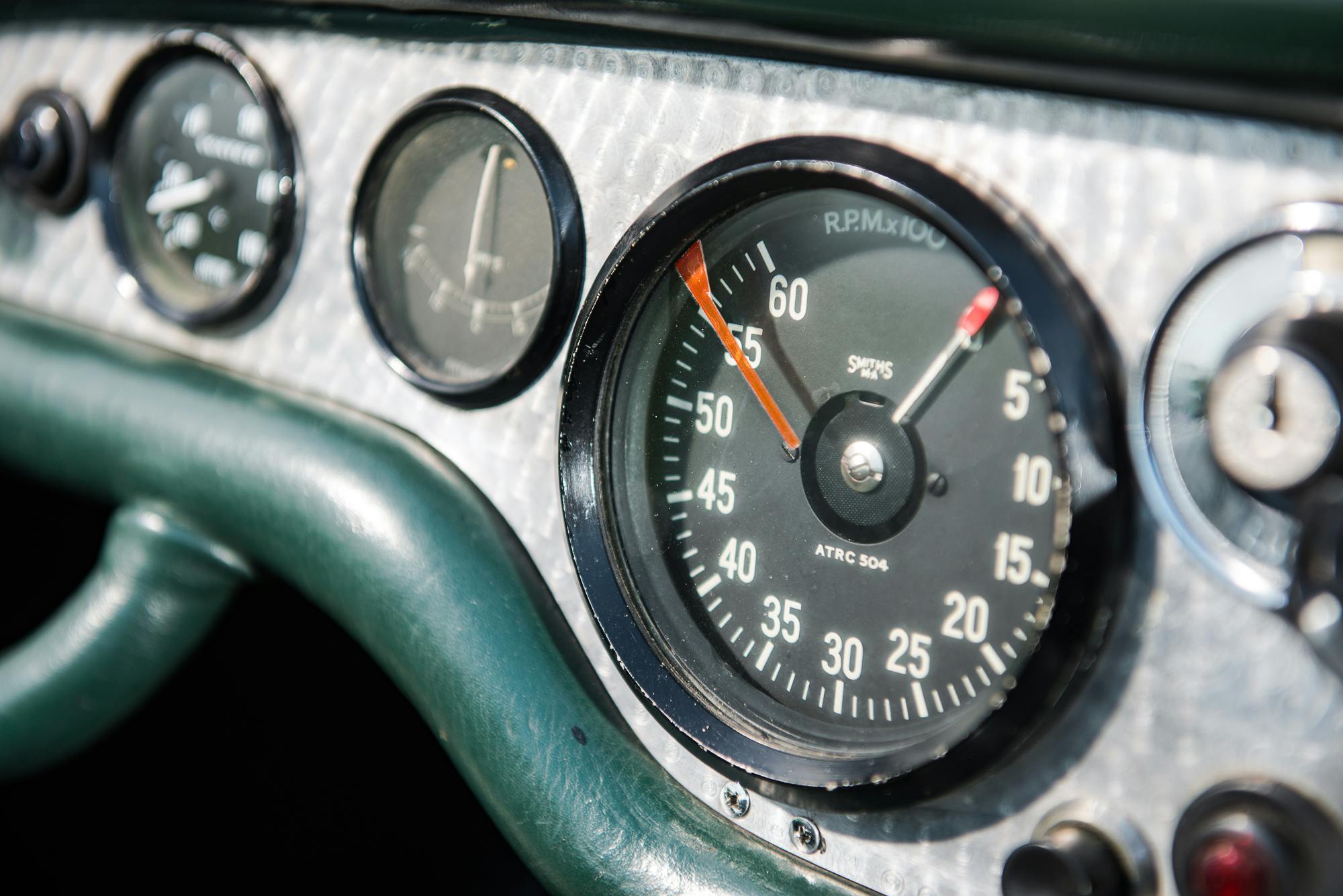Frazer Nash Mille Miglia interior dash tach gauge