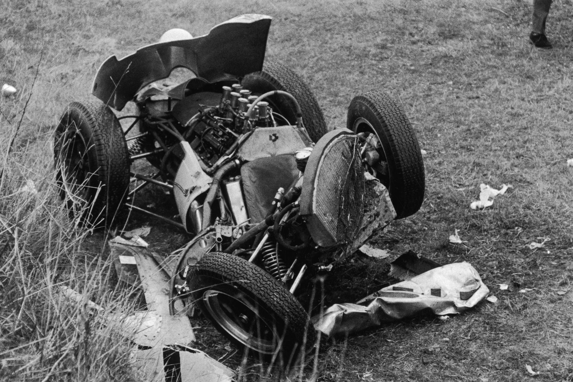 Stirling Moss Formula 1 crash 1962