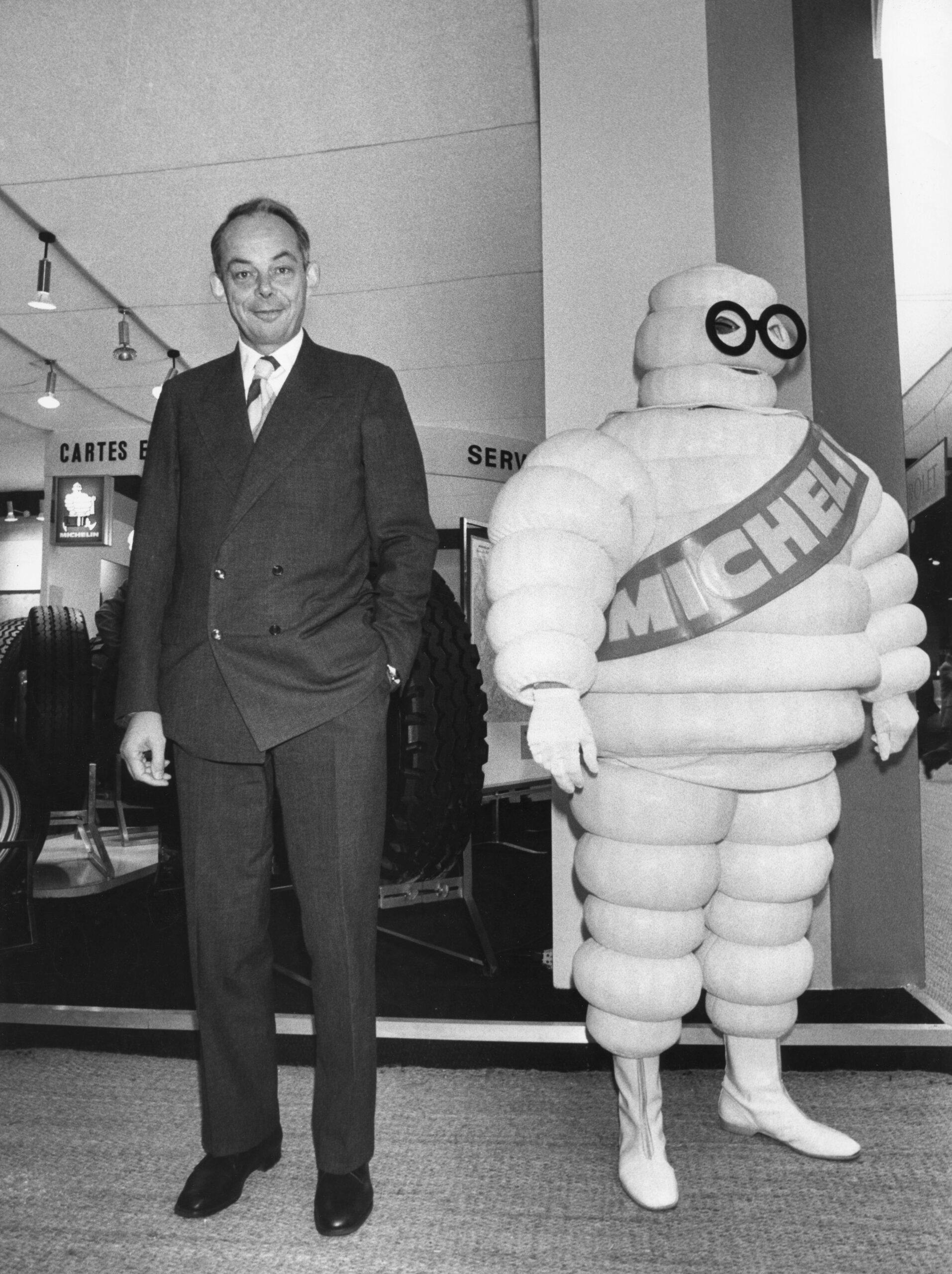 François Michelin et le Bibendum michelin man mascot history