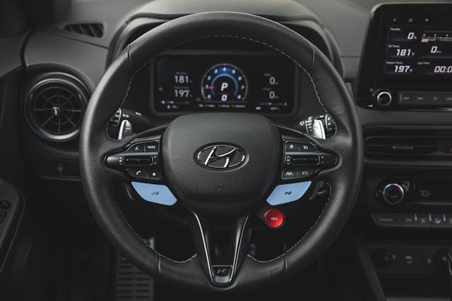 Hyundai Kona N interior steering wheel