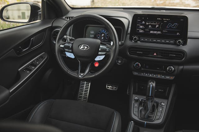 Hyundai Kona N interior driver cockpit