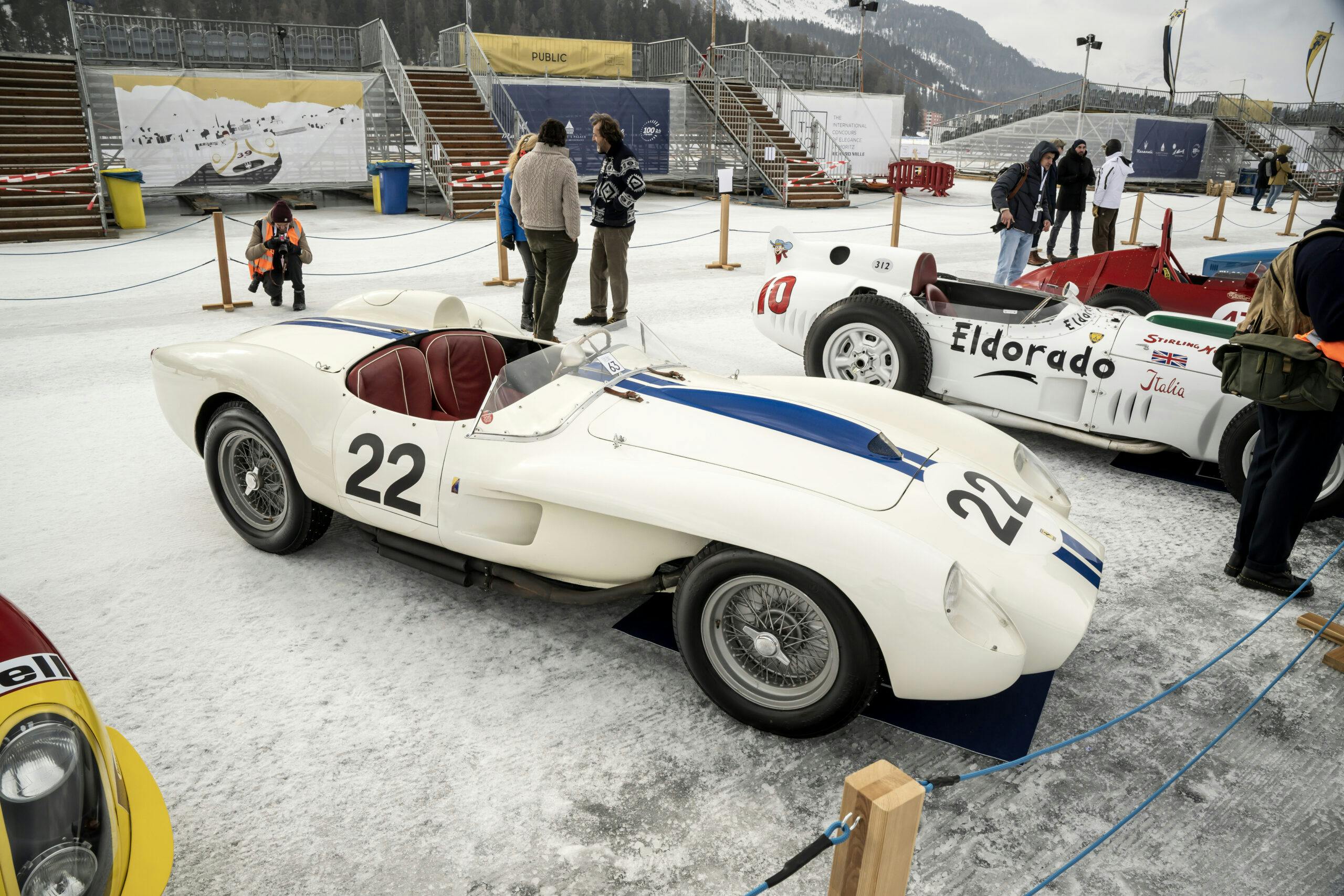 1961 Ferrari 250 TR Lucybelle at The Ice St Moritz 5