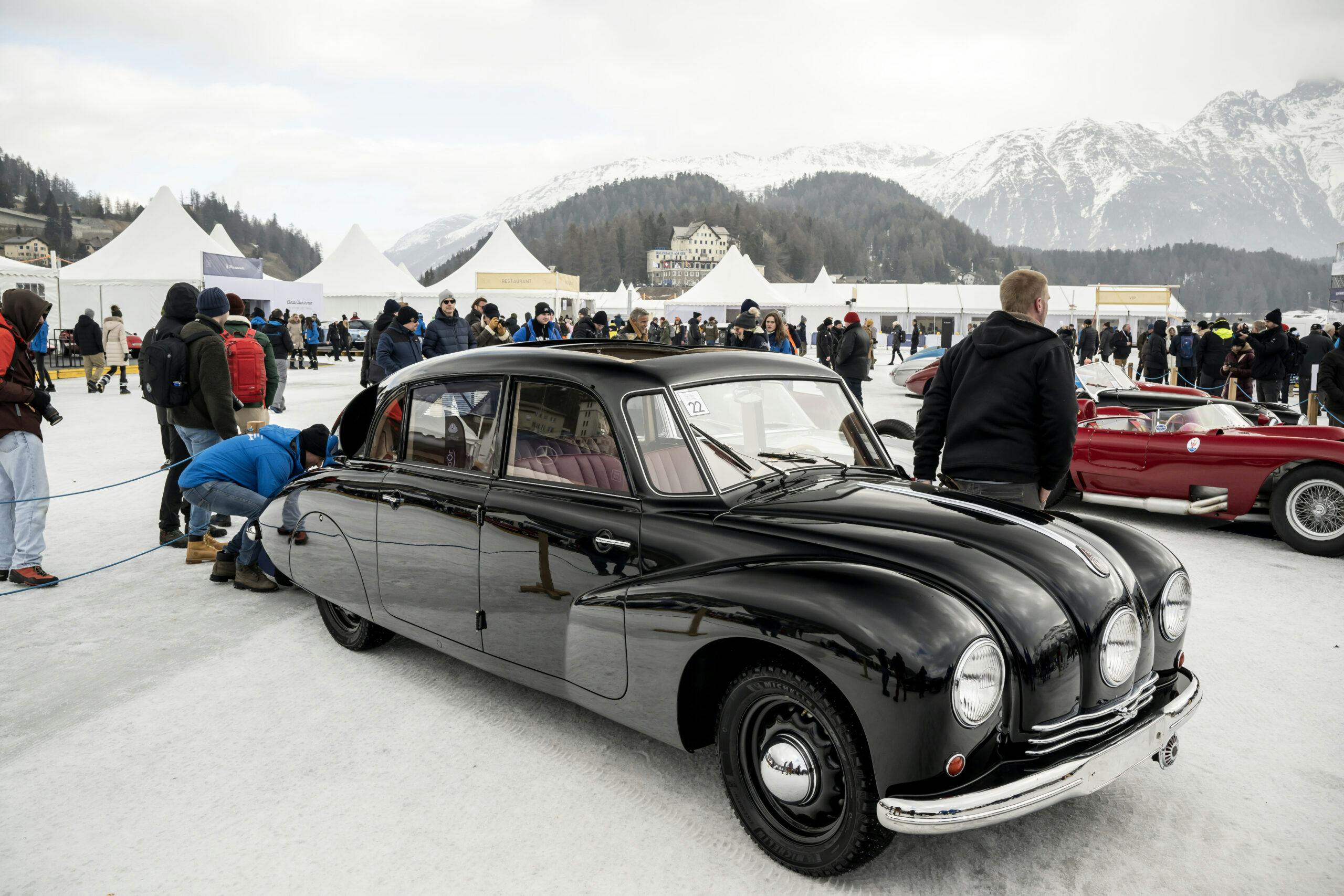1947 Tatra 87 at The Ice St Moritz