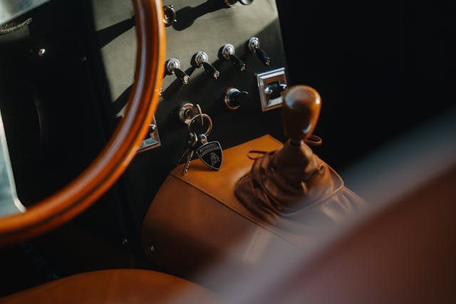 Lamborghini 400 GT interior shifter keys