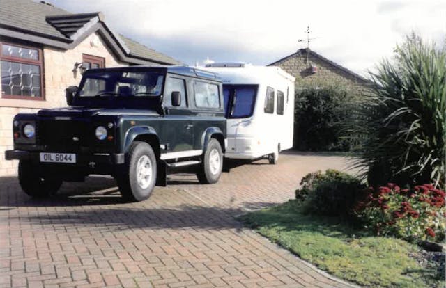 Land Rover heritage vintage photo camping caravan