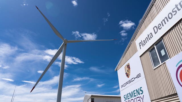 Porsche eFuels south america windmill e-fuel