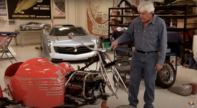 Jay Leno 1940 Indian sidecar crash