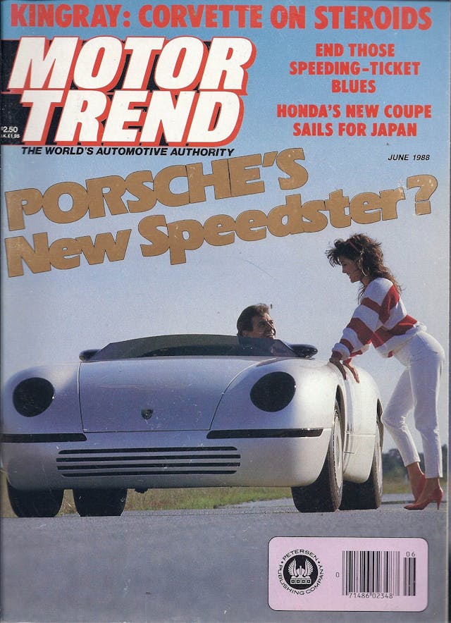 Spexter Porsche Motor Trend 1988 June Cover speedster