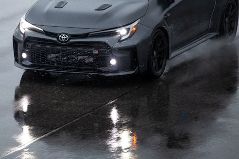 2023 Toyota GR Corolla Morizo Edition track test wet rain