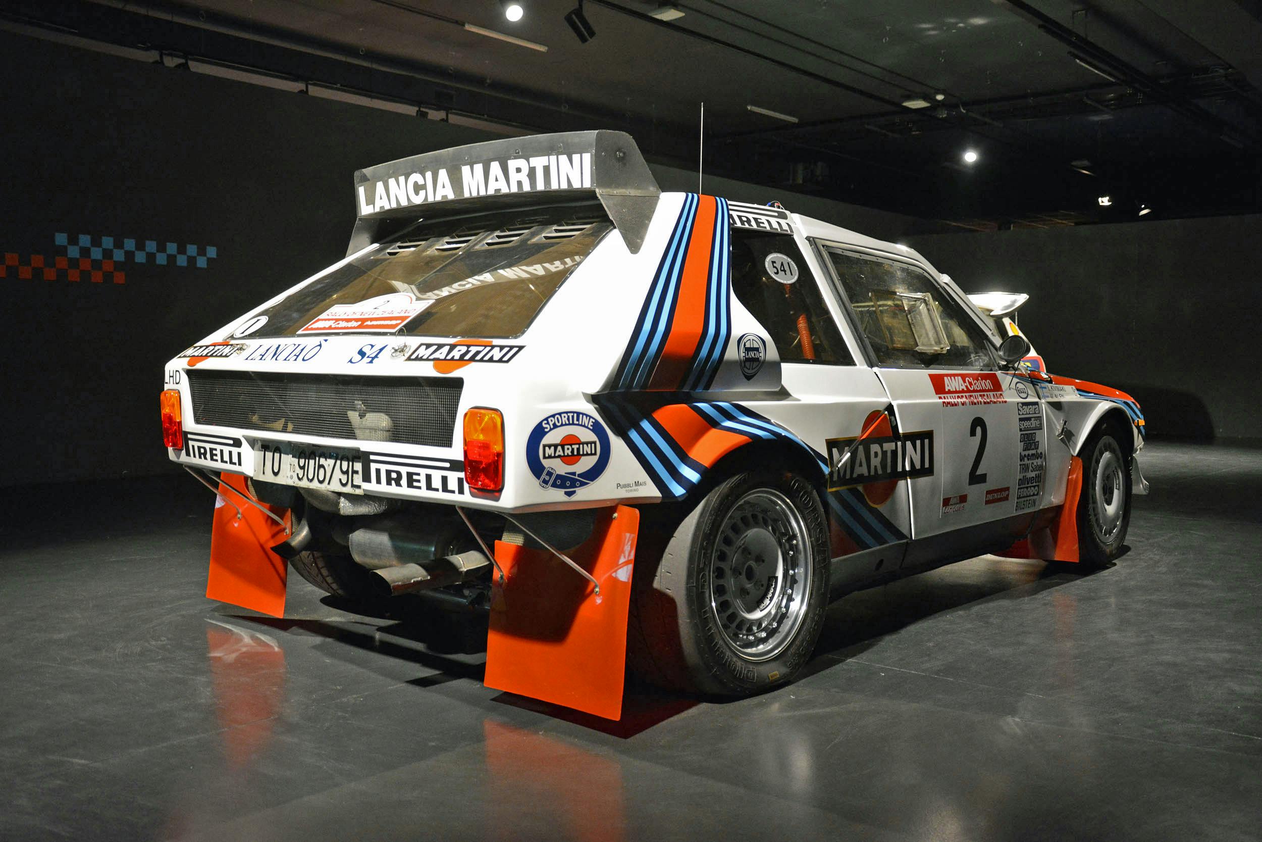 Turin Rally Car Museuem Exhibit