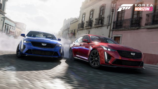 Cadillac CT4-V Blackwing and CT5-V Blackwing in Forza Horizon 5