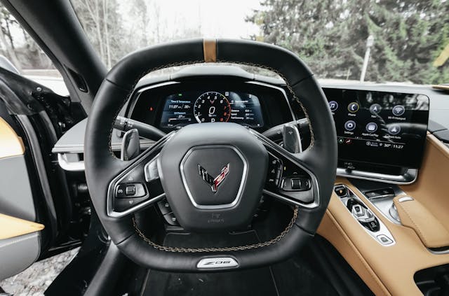 2023 Chevrolet Corvette Z06 2LZ two tone interior steering wheel