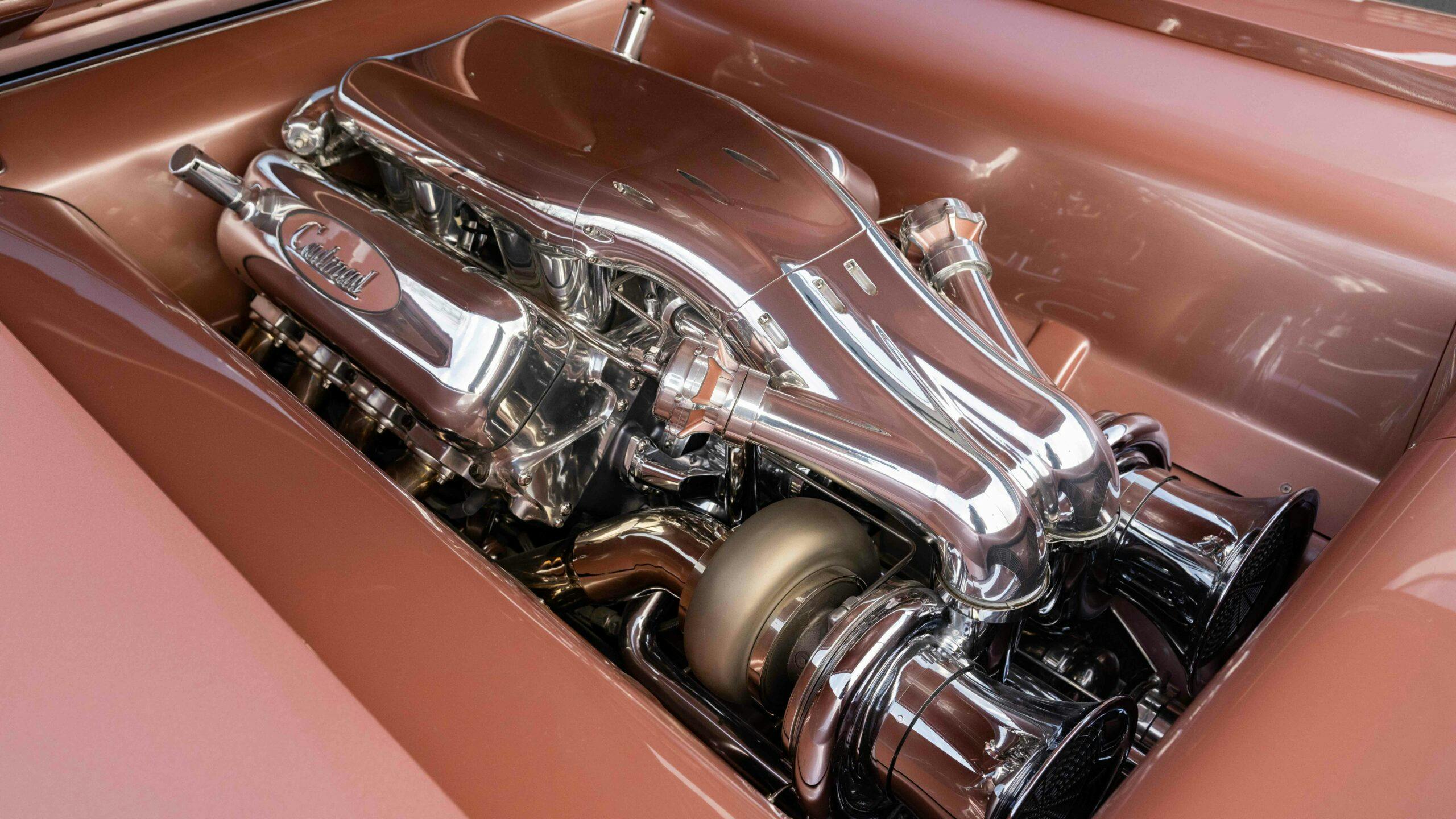 CadMad prize winning 1959 Cadillac Eldorado Brougham Custom Station Wagon engine