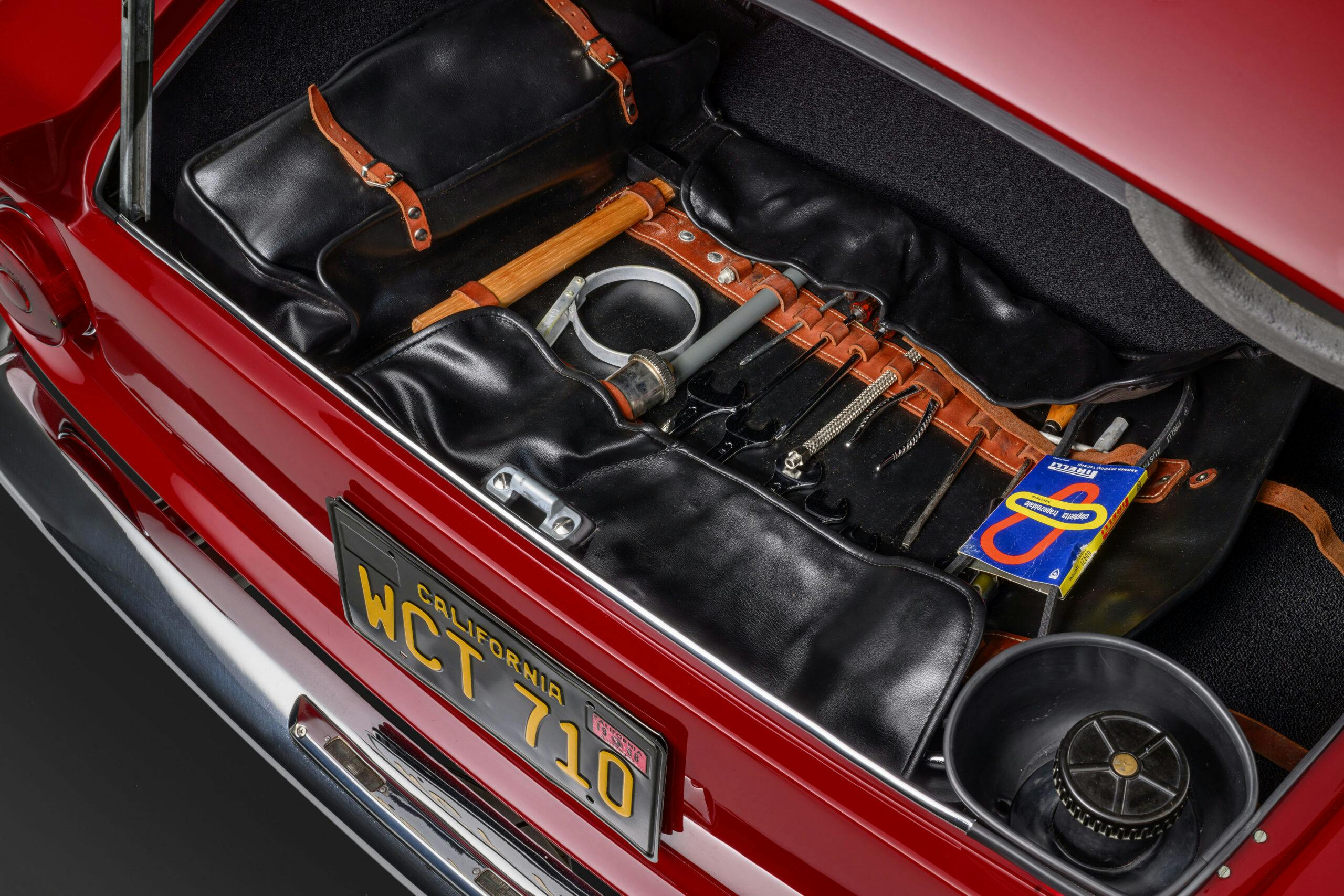 1967-Ferrari-275-GTB rear trunk tool set