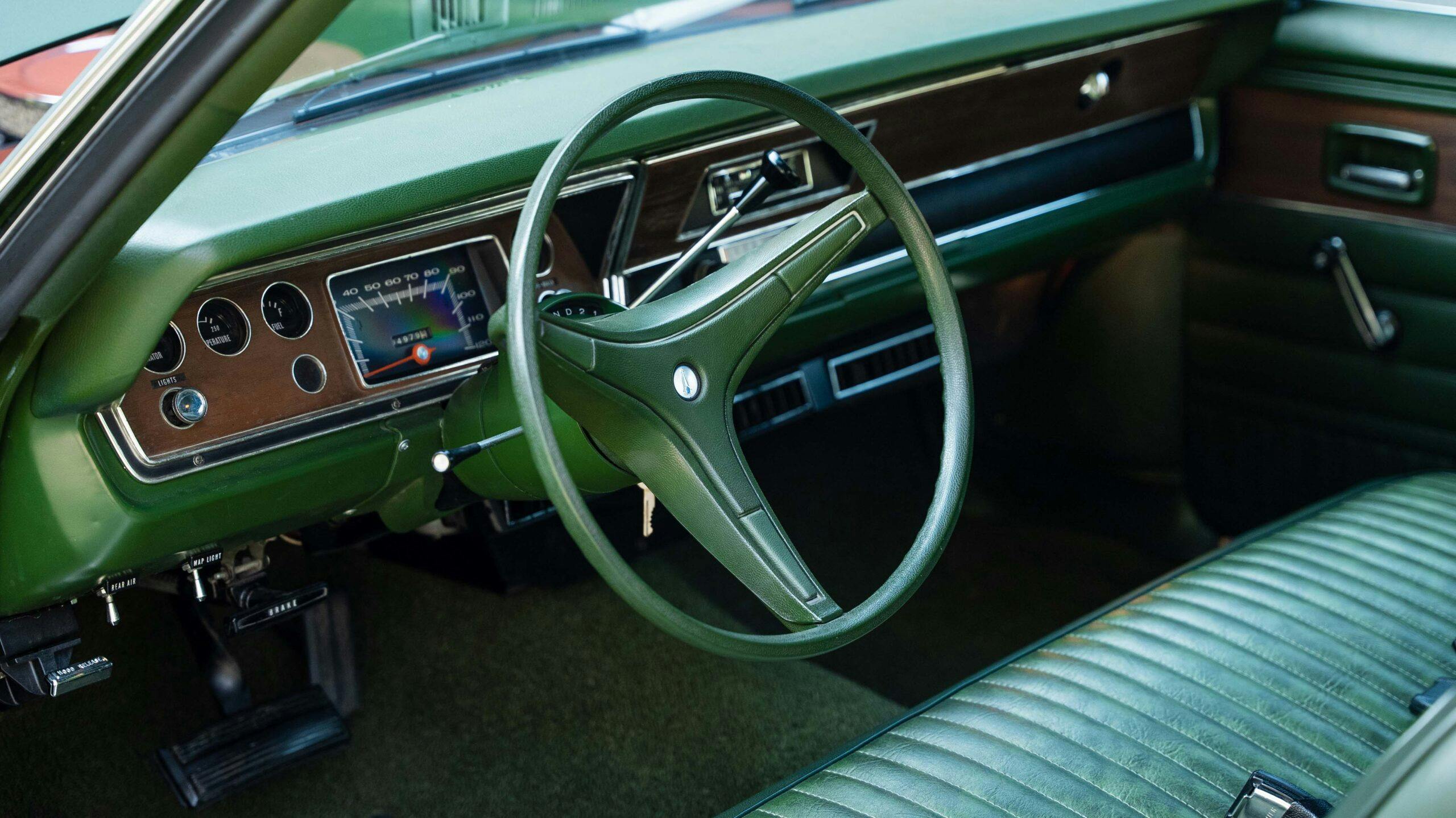 1973 Plymouth Scamp interior front dash angle