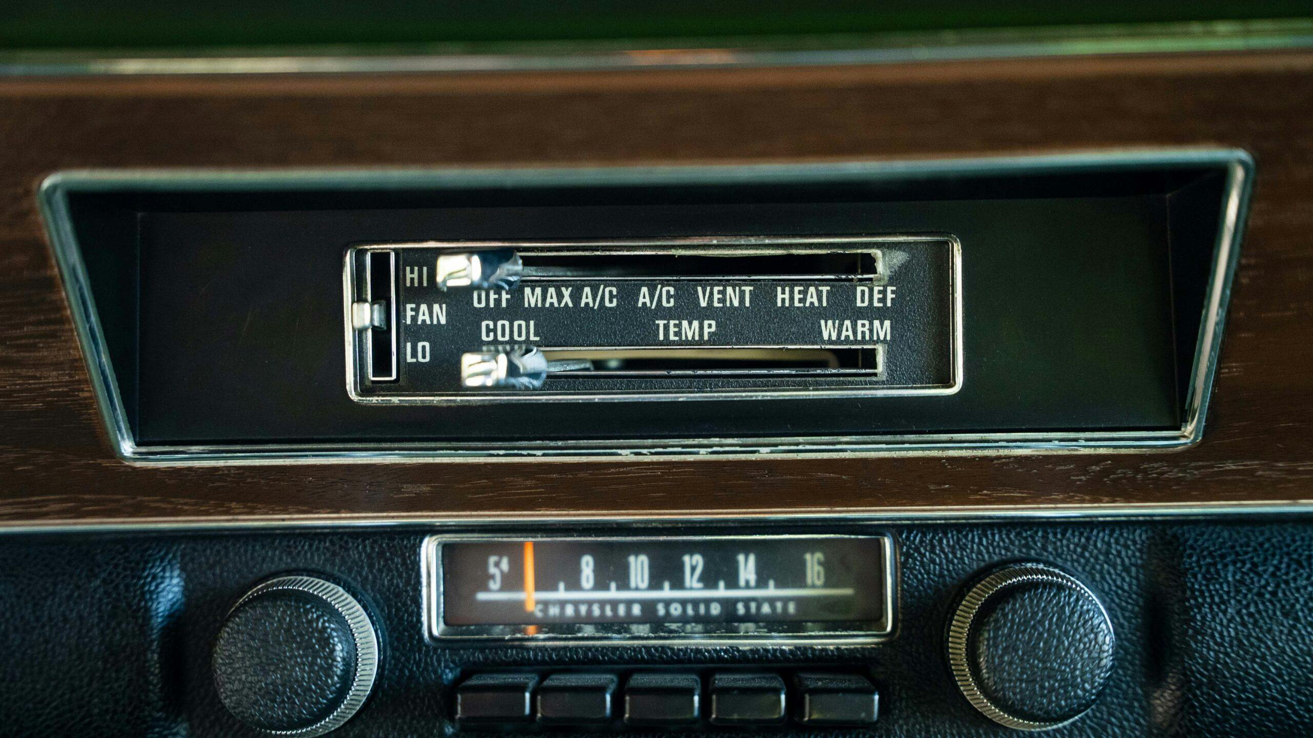 1973 Plymouth Scamp interior radio
