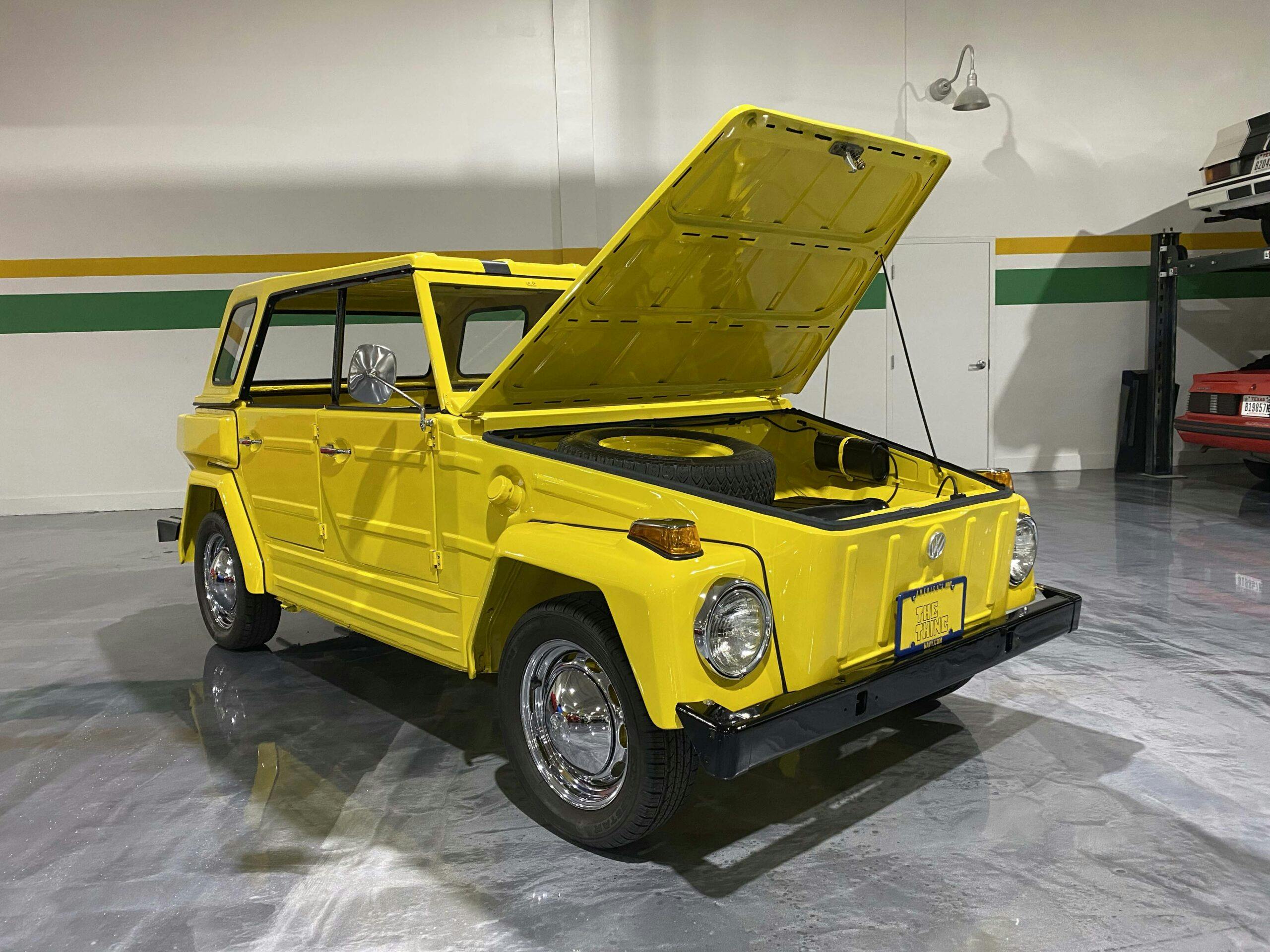1974 Volkswagen Type 181 Thing frunk hood up